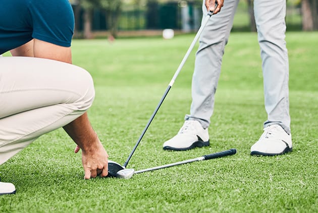 Golfer bekommt Stunde